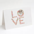 Sheltie #3 LOVE Greeting Cards Pack of 8 Blank Cards with Envelopes Whimsical A7 Size 5x7