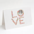 Sheltie #7 LOVE Greeting Cards Pack of 8 Blank Cards with Envelopes Whimsical A7 Size 5x7
