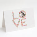 Shiba Inu #3 LOVE Greeting Cards Pack of 8 Blank Cards with Envelopes Whimsical A7 Size 5x7