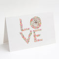 Shiba Inu #4 LOVE Greeting Cards Pack of 8 Blank Cards with Envelopes Whimsical A7 Size 5x7