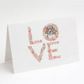 English Springer Spaniel #2 LOVE Greeting Cards Pack of 8 Blank Cards with Envelopes Whimsical A7 Size 5x7