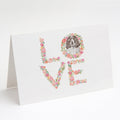 English Springer Spaniel #4 LOVE Greeting Cards Pack of 8 Blank Cards with Envelopes Whimsical A7 Size 5x7