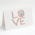 Westie #2 LOVE Greeting Cards Pack of 8 Blank Cards with Envelopes Whimsical A7 Size 5x7