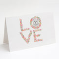 Westie #4 LOVE Greeting Cards Pack of 8 Blank Cards with Envelopes Whimsical A7 Size 5x7