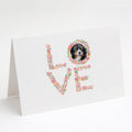 Bernese Mountain Dog #2 Love Greeting Cards Pack of 8 Blank Cards with Envelopes Whimsical A7 Size 5x7