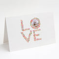 Bichon Frise Love Greeting Cards Pack of 8 Blank Cards with Envelopes Whimsical A7 Size 5x7
