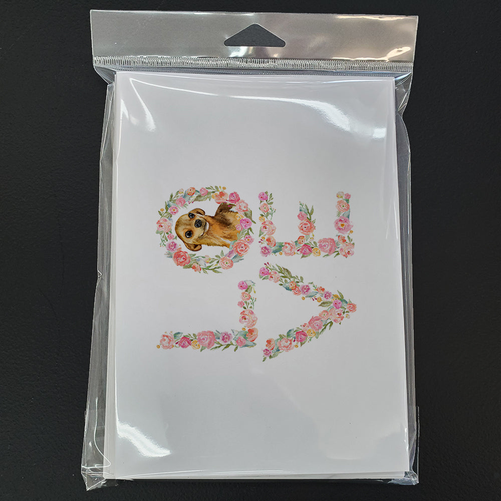 Chihuahua Love Greeting Cards Pack of 8 Blank Cards with Envelopes Whimsical A7 Size 5x7