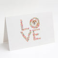 Corgi Love Greeting Cards Pack of 8 Blank Cards with Envelopes Whimsical A7 Size 5x7