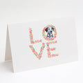 Dalmatian Puppy Love Greeting Cards Pack of 8 Blank Cards with Envelopes Whimsical A7 Size 5x7