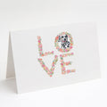 Dalmatian #2 Love Greeting Cards Pack of 8 Blank Cards with Envelopes Whimsical A7 Size 5x7
