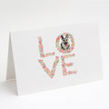 East European Shepherd Love Greeting Cards Pack of 8 Blank Cards with Envelopes Whimsical A7 Size 5x7