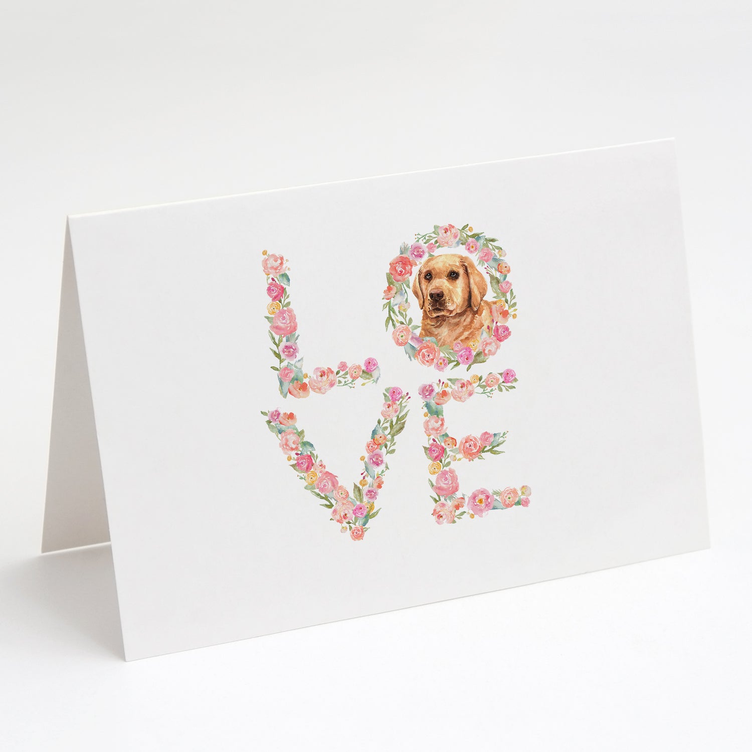 Labrador Retriever Love Greeting Cards Pack of 8 Blank Cards with Envelopes Whimsical A7 Size 5x7