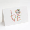 Shih Tzu #3 Love Greeting Cards Pack of 8 Blank Cards with Envelopes Whimsical A7 Size 5x7