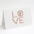 Wheaten Terrier Love Greeting Cards Pack of 8 Blank Cards with Envelopes Whimsical A7 Size 5x7