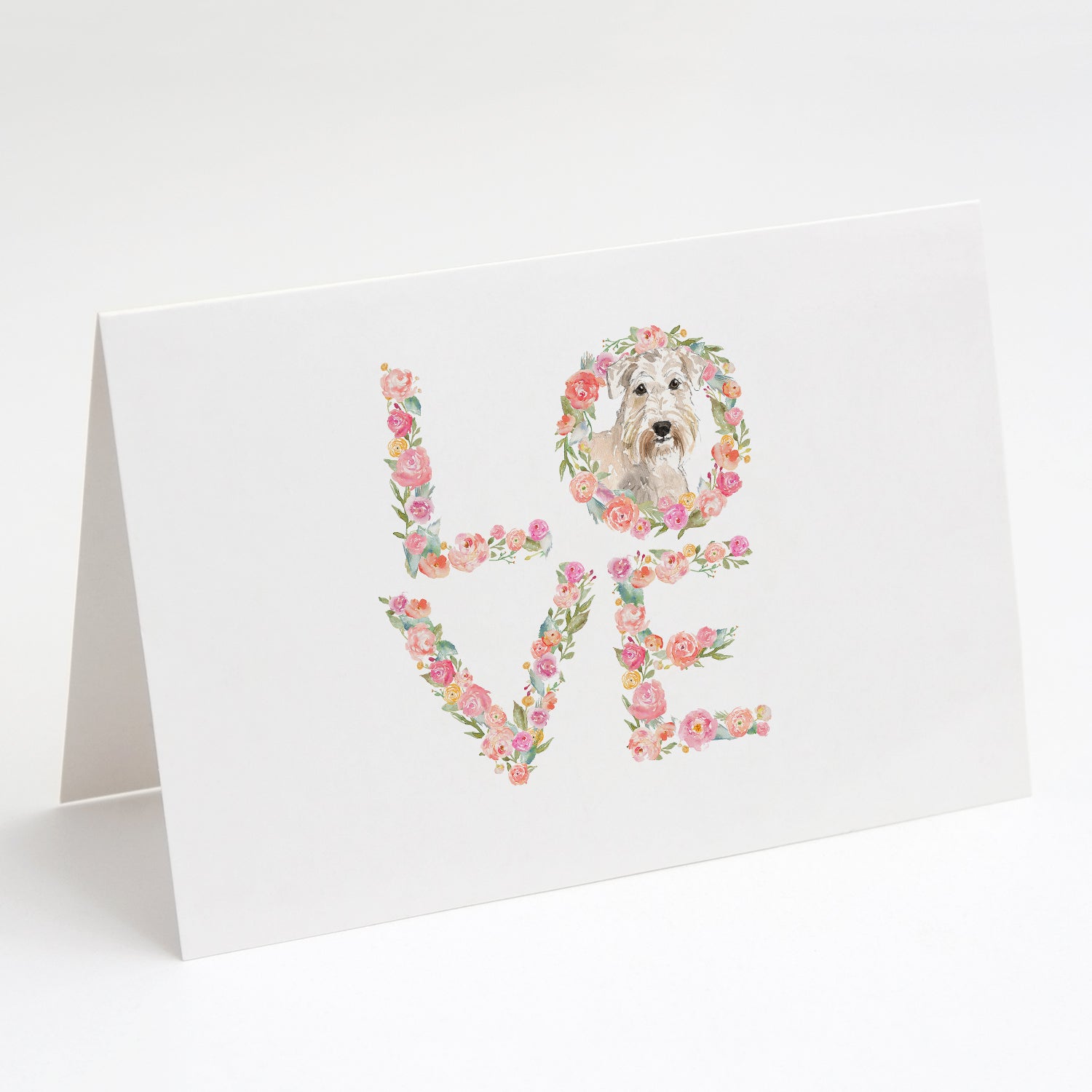 Wheaten Terrier Love Greeting Cards Pack of 8 Blank Cards with Envelopes Whimsical A7 Size 5x7