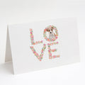 Jack Russell Terrier Love Greeting Cards Pack of 8 Blank Cards with Envelopes Whimsical A7 Size 5x7