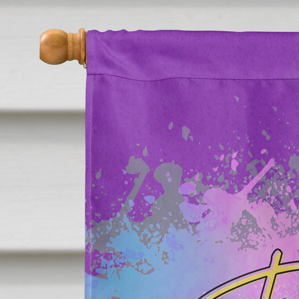 This Diva needs a Drink Mardi Gras House Flag 28x40 Porch Sleeve Pole Decorative Outside Yard Banner Artwork Wall Hanging, Polyester