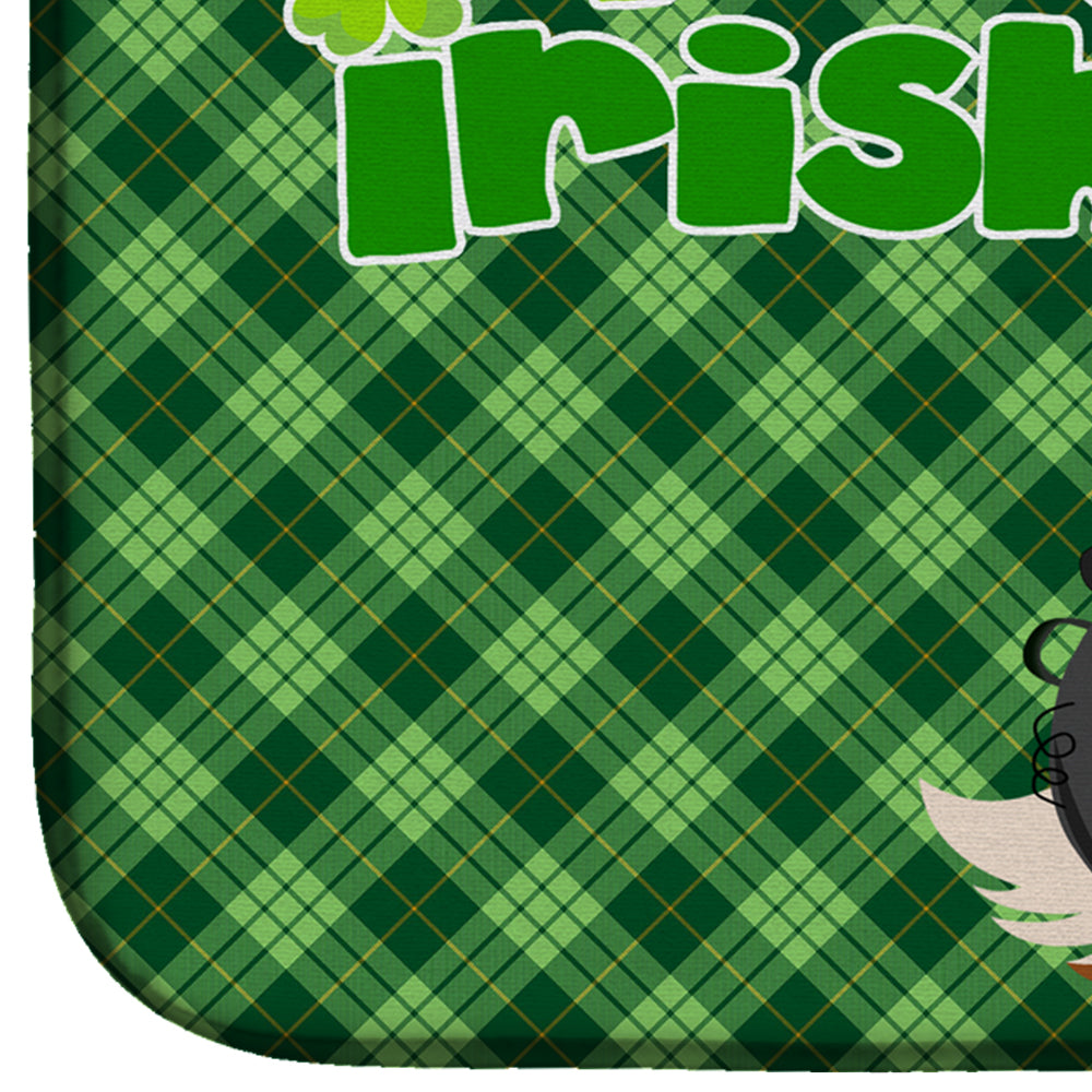 Blenheim Cavalier Spaniel St. Patrick's Day Dish Drying Mat Absorbent Dish Drying Mat Pad for Kitchen Counter Dish Drainer Mat for Countertop, 14 x 21", Multicolor