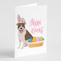 Fawn Brindle Pit Bull Terrier Easter Greeting Cards Pack of 8 Blank Cards with Envelopes Whimsical A7 Size 5x7