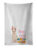 White Boston Terrier Easter Kitchen Towel Set of 2 White Dish Towels Decorative Bathroom Hand towel for Hand, Face, Hair, Yoga, Tea, Dishcloth, 19 X 28", White