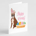 Red Fawn Boxer Easter Greeting Cards Pack of 8 Blank Cards with Envelopes Whimsical A7 Size 5x7