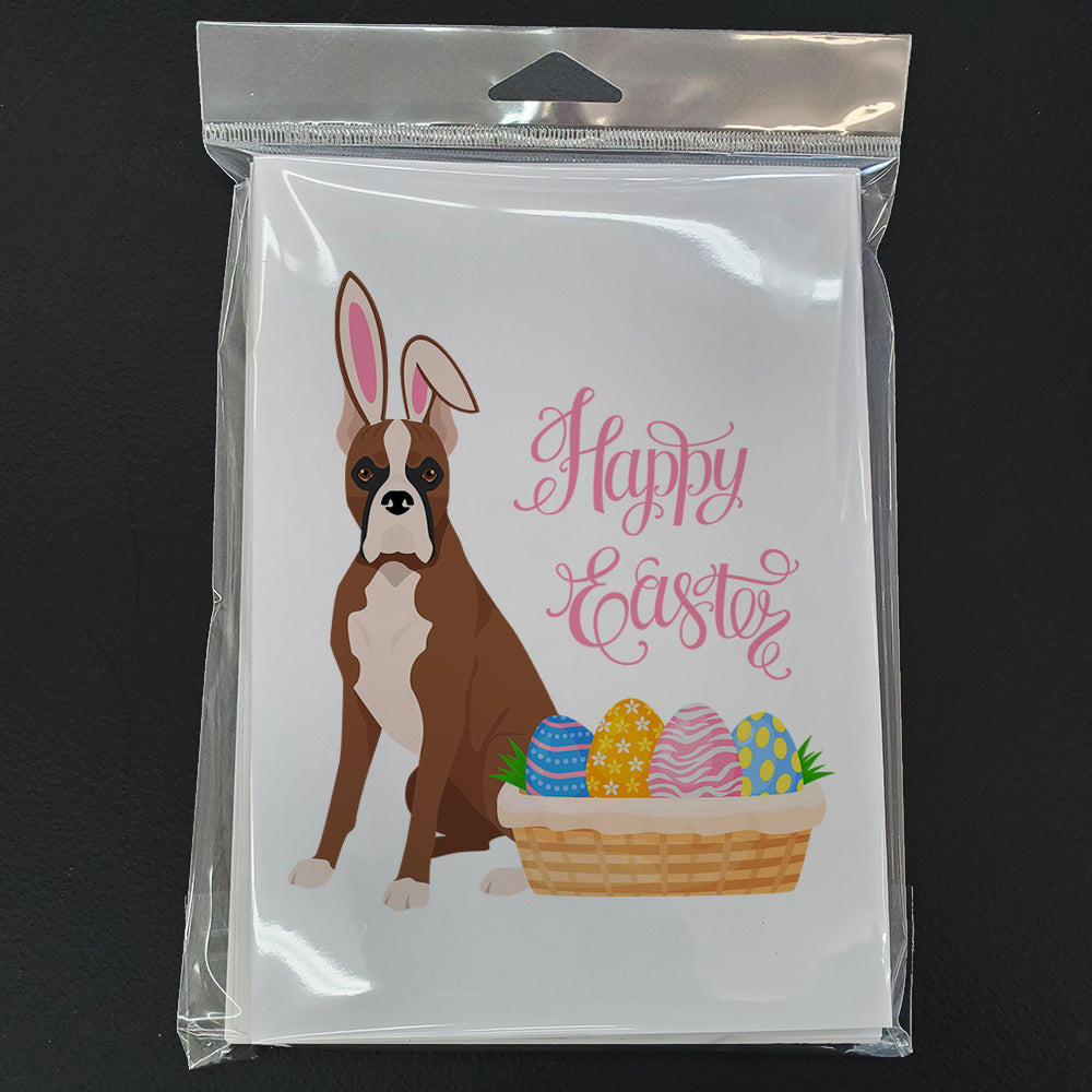Red Fawn Boxer Easter Greeting Cards Pack of 8 Blank Cards with Envelopes Whimsical A7 Size 5x7