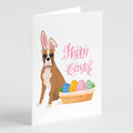 Fawn Boxer Easter Greeting Cards Pack of 8 Blank Cards with Envelopes Whimsical A7 Size 5x7