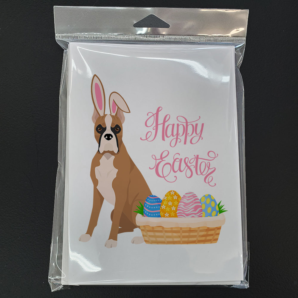 Fawn Boxer Easter Greeting Cards Pack of 8 Blank Cards with Envelopes Whimsical A7 Size 5x7