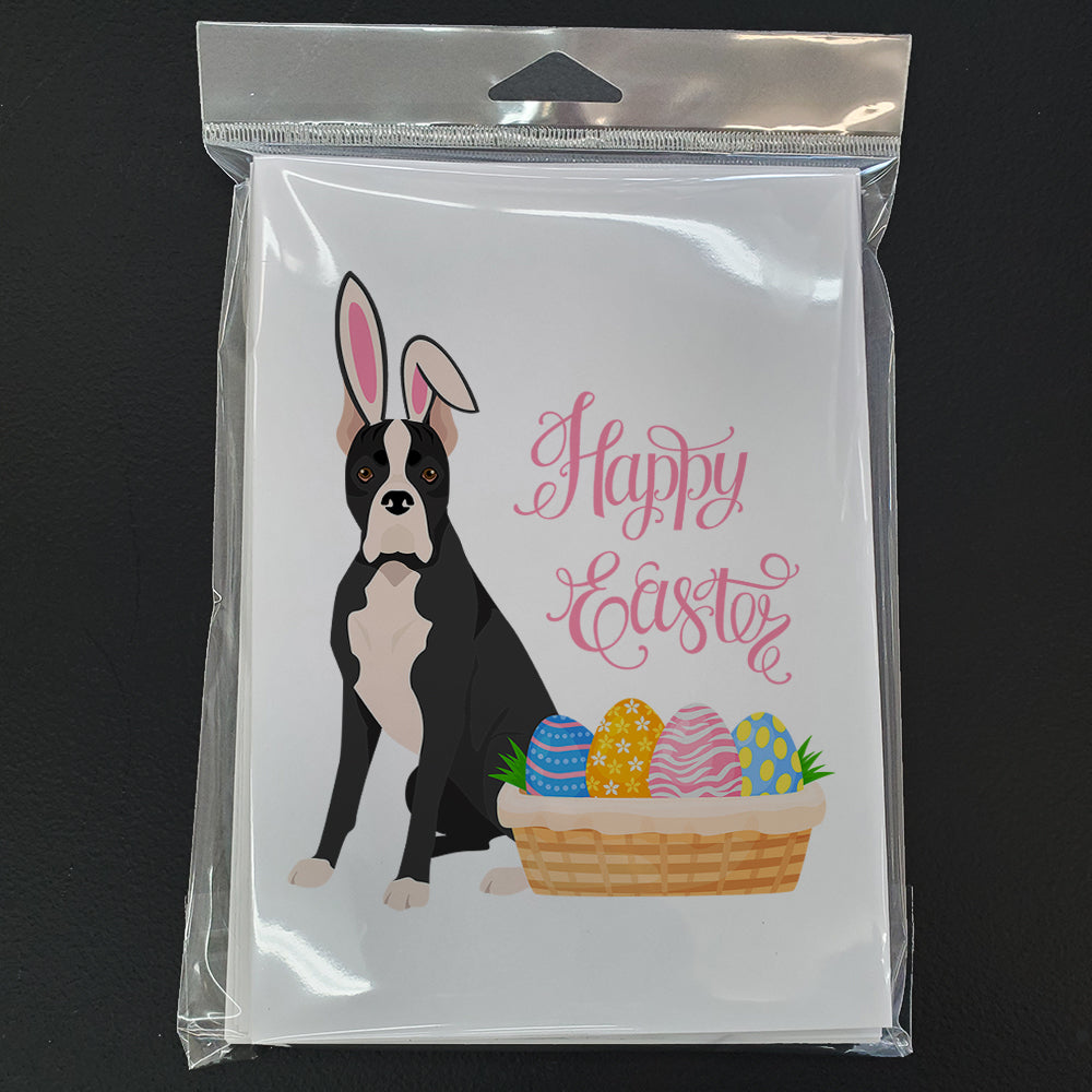 Black Boxer Easter Greeting Cards Pack of 8 Blank Cards with Envelopes Whimsical A7 Size 5x7