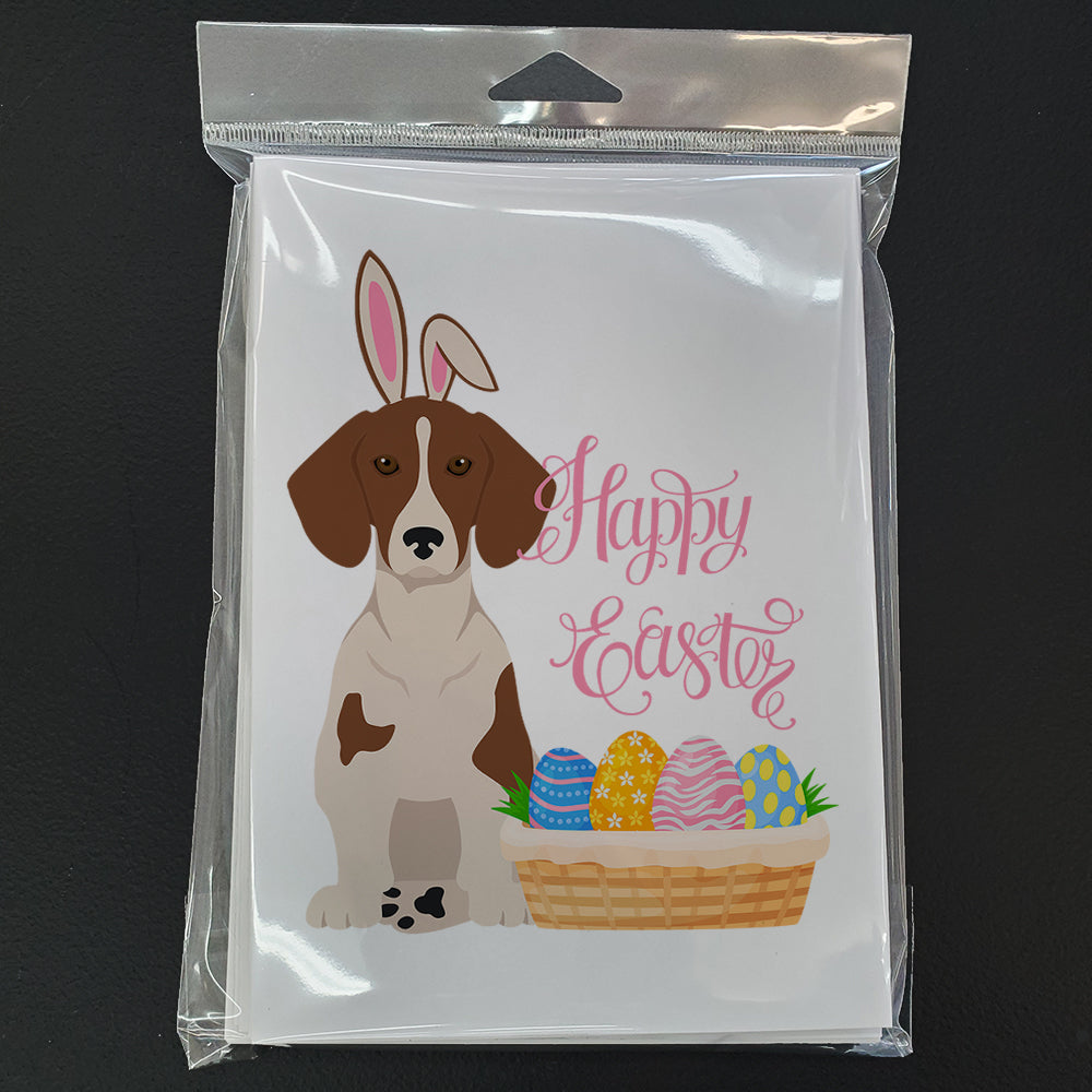 Red Piebald Dachshund Easter Greeting Cards Pack of 8 Blank Cards with Envelopes Whimsical A7 Size 5x7