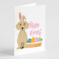 Cream Dachshund Easter Greeting Cards Pack of 8 Blank Cards with Envelopes Whimsical A7 Size 5x7