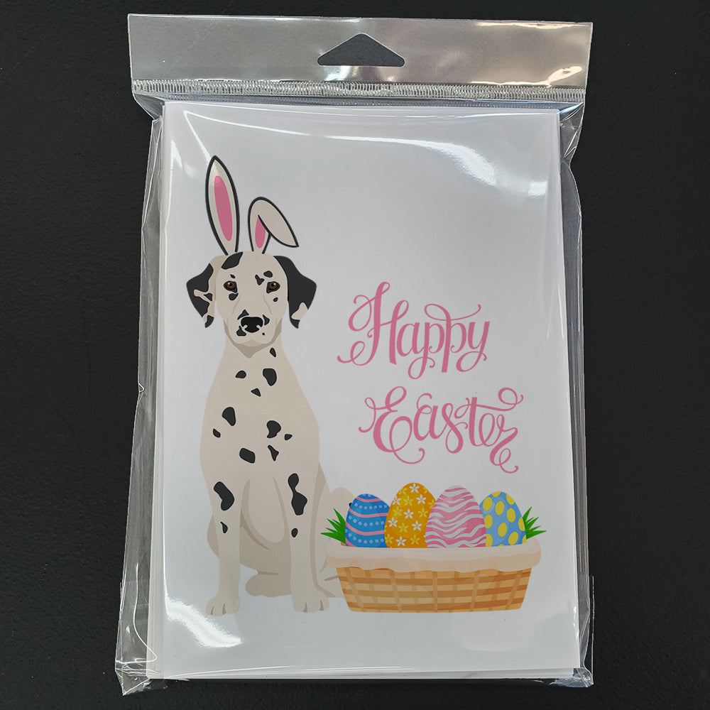 Dalmatian Easter Greeting Cards Pack of 8 Blank Cards with Envelopes Whimsical A7 Size 5x7
