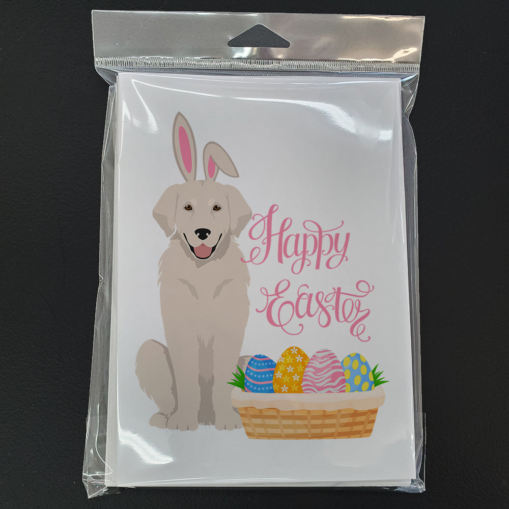 Cream Golden Retriever Easter Greeting Cards Pack of 8 Blank Cards with Envelopes Whimsical A7 Size 5x7