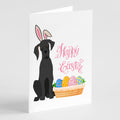 Black Great Dane Easter Greeting Cards Pack of 8 Blank Cards with Envelopes Whimsical A7 Size 5x7