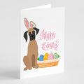 Fawn Great Dane Easter Greeting Cards Pack of 8 Blank Cards with Envelopes Whimsical A7 Size 5x7
