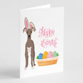 Fawn Italian Greyhound Easter Greeting Cards Pack of 8 Blank Cards with Envelopes Whimsical A7 Size 5x7