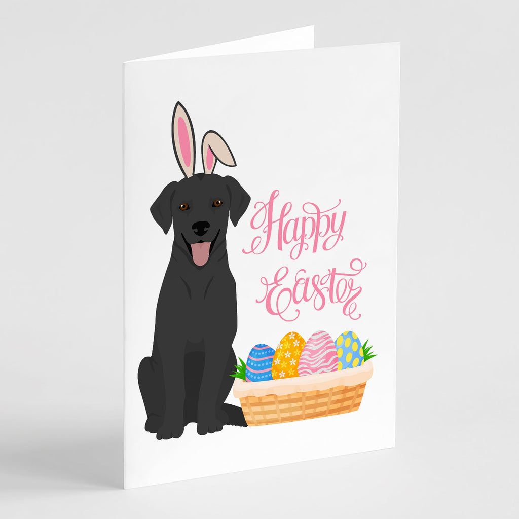 Black Labrador Retriever Easter Greeting Cards Pack of 8 Blank Cards with Envelopes Whimsical A7 Size 5x7