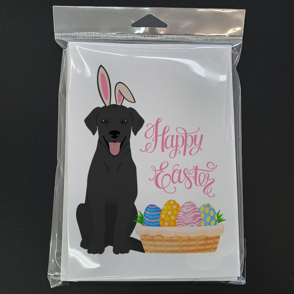 Black Labrador Retriever Easter Greeting Cards Pack of 8 Blank Cards with Envelopes Whimsical A7 Size 5x7