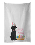 Black Labrador Retriever Easter Kitchen Towel Set of 2 White Dish Towels Decorative Bathroom Hand towel for Hand, Face, Hair, Yoga, Tea, Dishcloth, 19 X 28", White