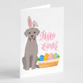 Gray Labrador Retriever Easter Greeting Cards Pack of 8 Blank Cards with Envelopes Whimsical A7 Size 5x7