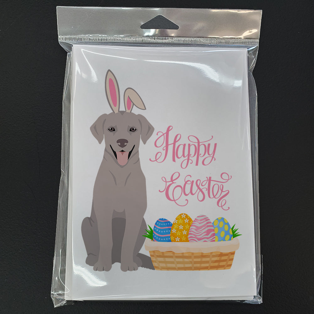 Gray Labrador Retriever Easter Greeting Cards Pack of 8 Blank Cards with Envelopes Whimsical A7 Size 5x7