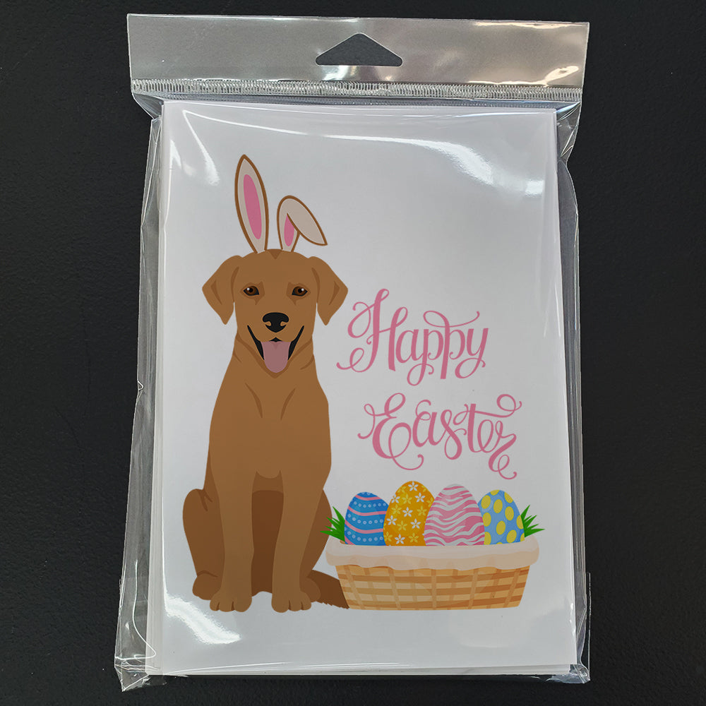 Red Fox Labrador Retriever Easter Greeting Cards Pack of 8 Blank Cards with Envelopes Whimsical A7 Size 5x7