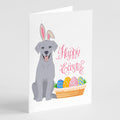 Silver Labrador Retriever Easter Greeting Cards Pack of 8 Blank Cards with Envelopes Whimsical A7 Size 5x7