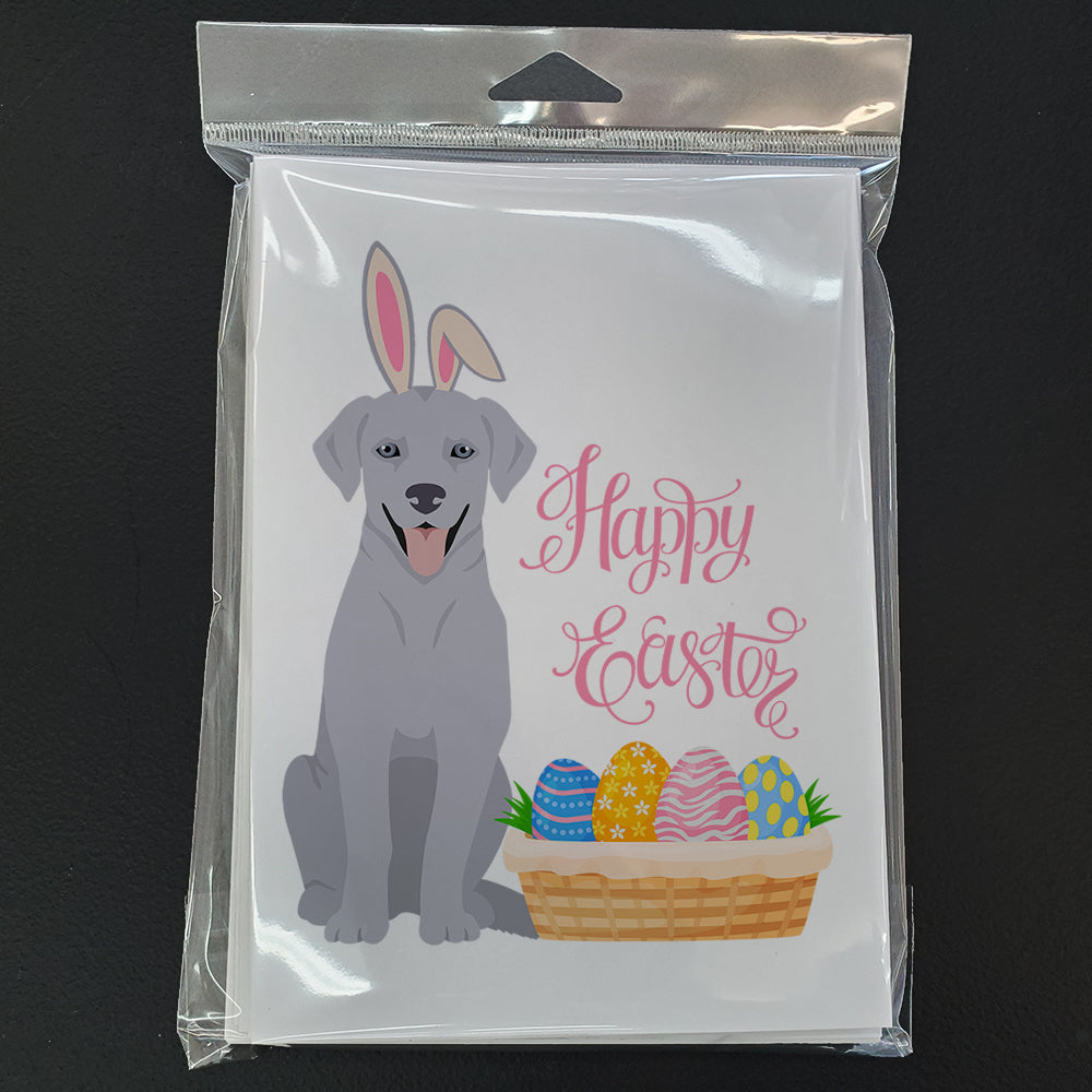 Silver Labrador Retriever Easter Greeting Cards Pack of 8 Blank Cards with Envelopes Whimsical A7 Size 5x7