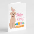 Yellow Labrador Retriever Easter Greeting Cards Pack of 8 Blank Cards with Envelopes Whimsical A7 Size 5x7