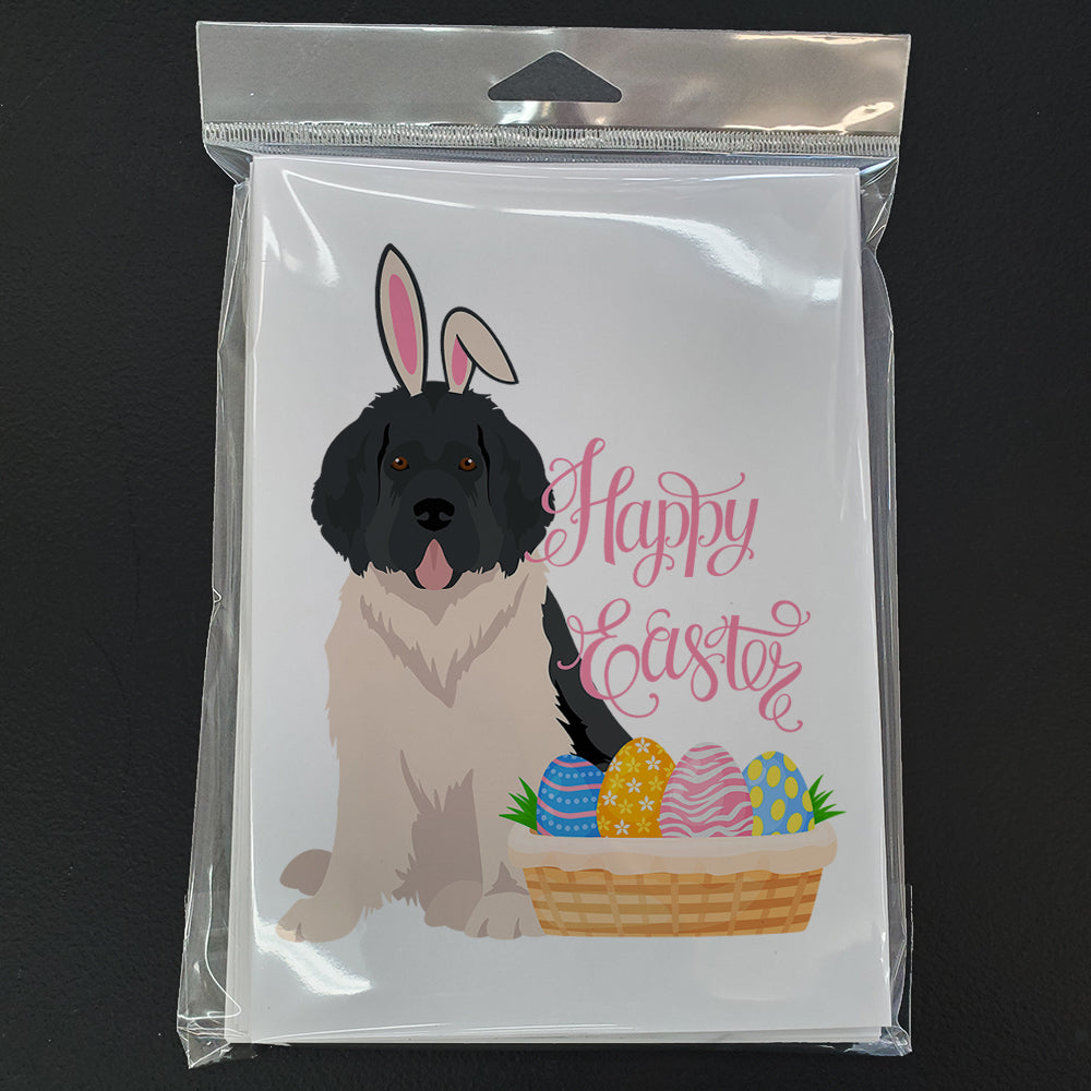Landseer Newfoundland Easter Greeting Cards Pack of 8 Blank Cards with Envelopes Whimsical A7 Size 5x7