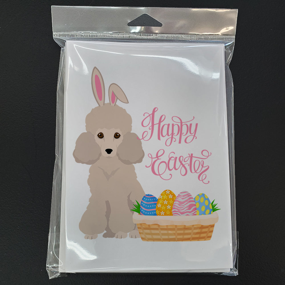 Toy Cream Poodle Easter Greeting Cards Pack of 8 Blank Cards with Envelopes Whimsical A7 Size 5x7