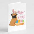 Apricot Pug Easter Greeting Cards Pack of 8 Blank Cards with Envelopes Whimsical A7 Size 5x7