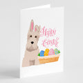 Wheaten Scottish Terrier Easter Greeting Cards Pack of 8 Blank Cards with Envelopes Whimsical A7 Size 5x7