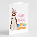Red Siberian Husky Easter Greeting Cards Pack of 8 Blank Cards with Envelopes Whimsical A7 Size 5x7